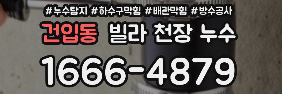 건입동 빌라 천장 누수