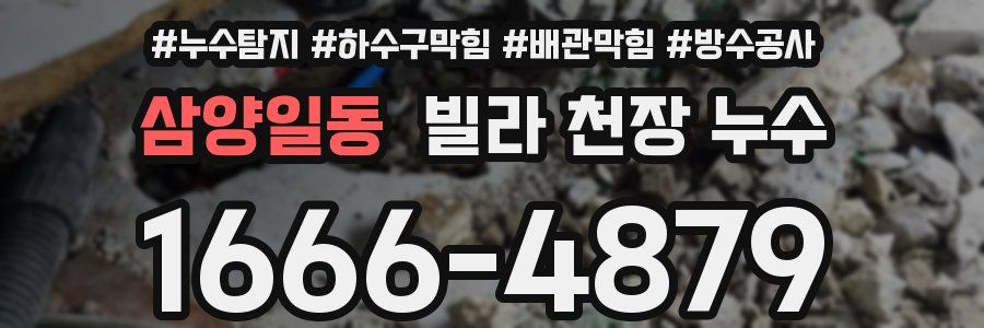 삼양일동 빌라 천장 누수
