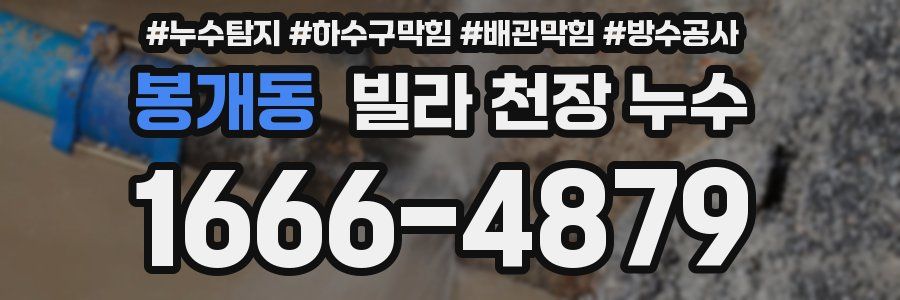 봉개동 빌라 천장 누수