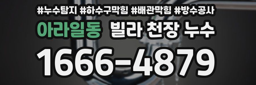 아라일동 빌라 천장 누수