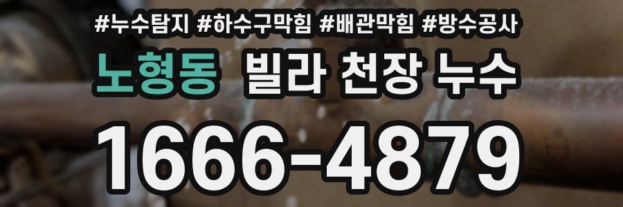 노형동 빌라 천장 누수
