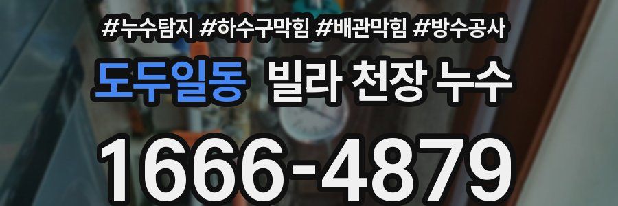 도두일동 빌라 천장 누수