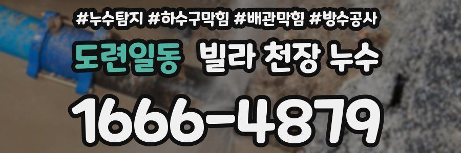도련일동 빌라 천장 누수
