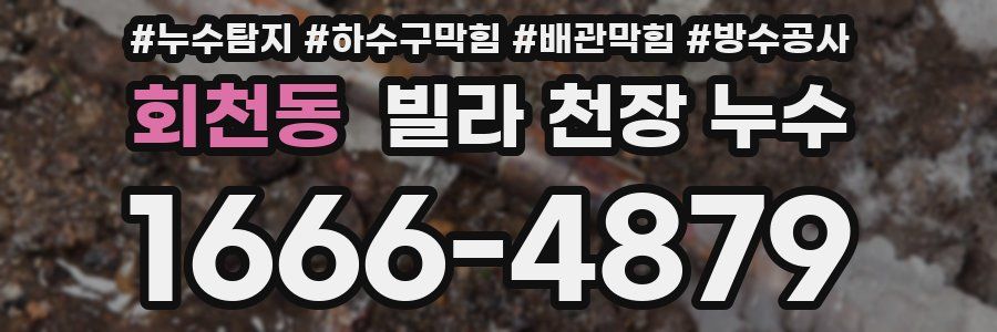회천동 빌라 천장 누수