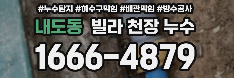 내도동 빌라 천장 누수