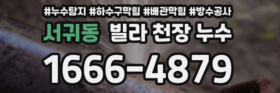 서귀동 빌라 천장 누수