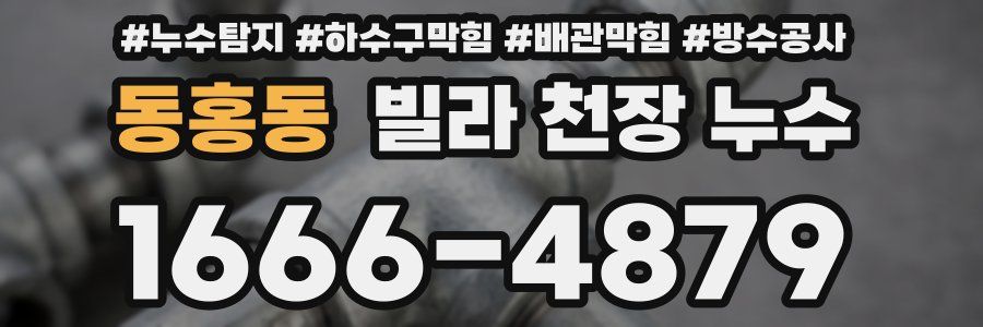 동홍동 빌라 천장 누수