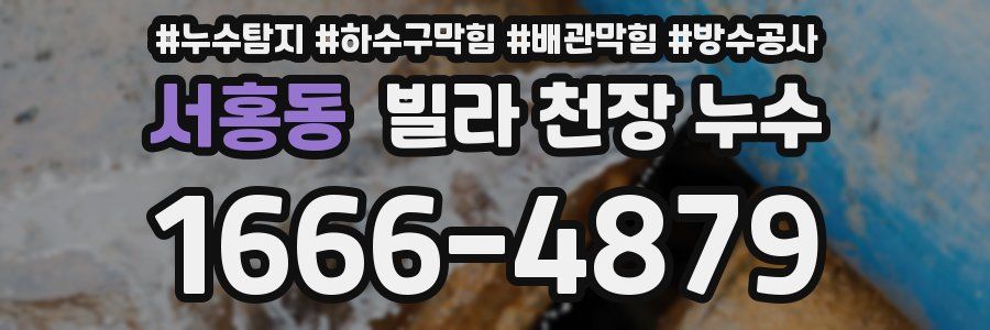 서홍동 빌라 천장 누수