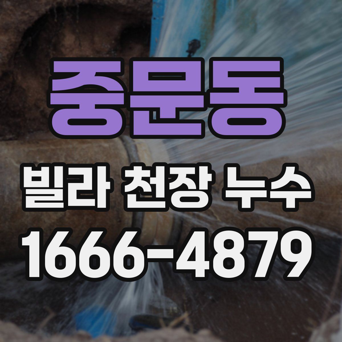 중문동 빌라 천장 누수