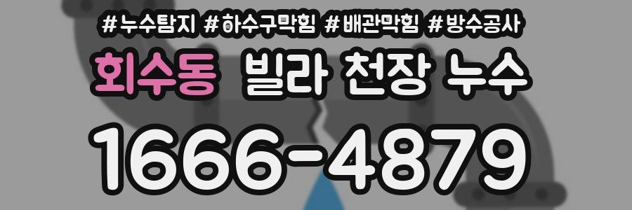 회수동 빌라 천장 누수