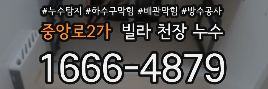 중앙로2가 빌라 천장 누수