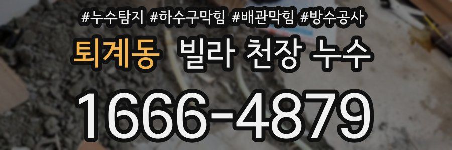 퇴계동 빌라 천장 누수