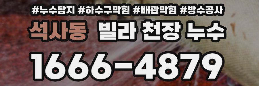 석사동 빌라 천장 누수