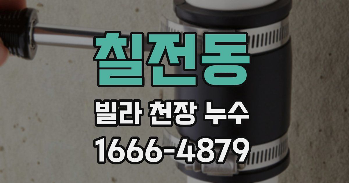칠전동 빌라 천장 누수