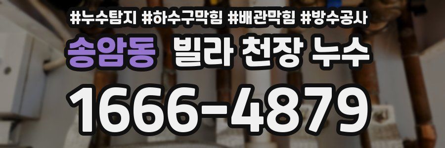 송암동 빌라 천장 누수