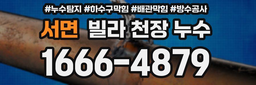 서면 빌라 천장 누수