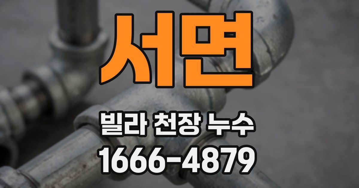 서면 빌라 천장 누수