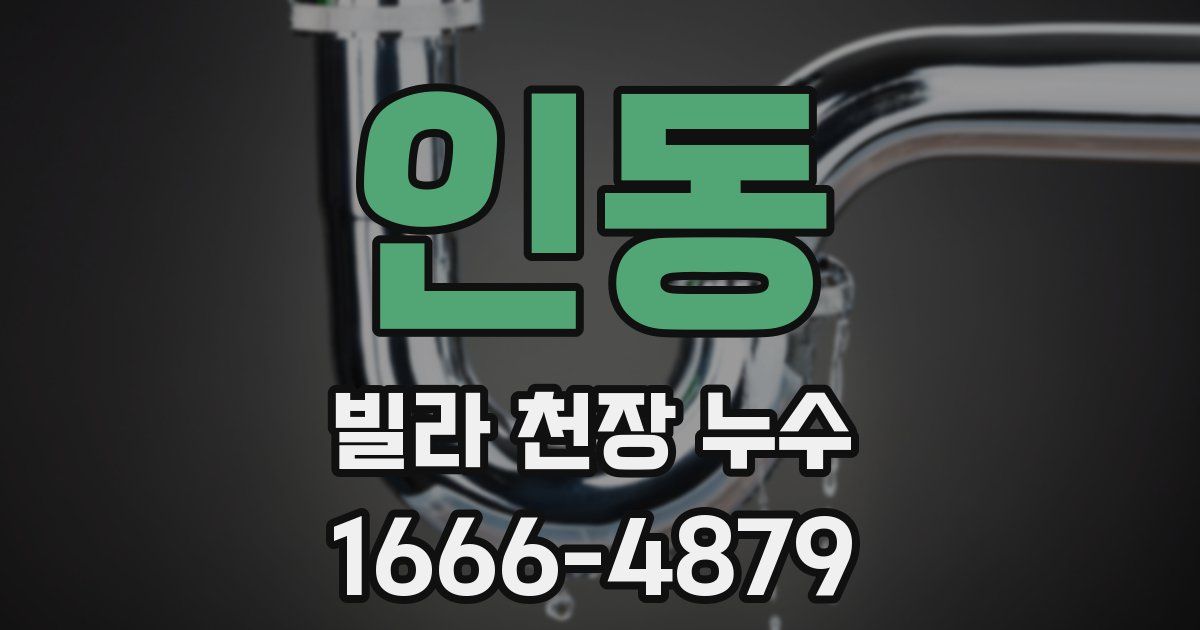 인동 빌라 천장 누수