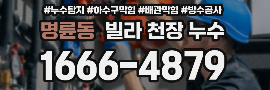 명륜동 빌라 천장 누수