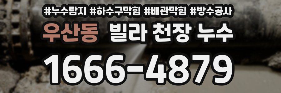 우산동 빌라 천장 누수