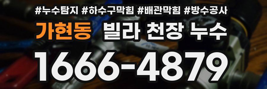가현동 빌라 천장 누수