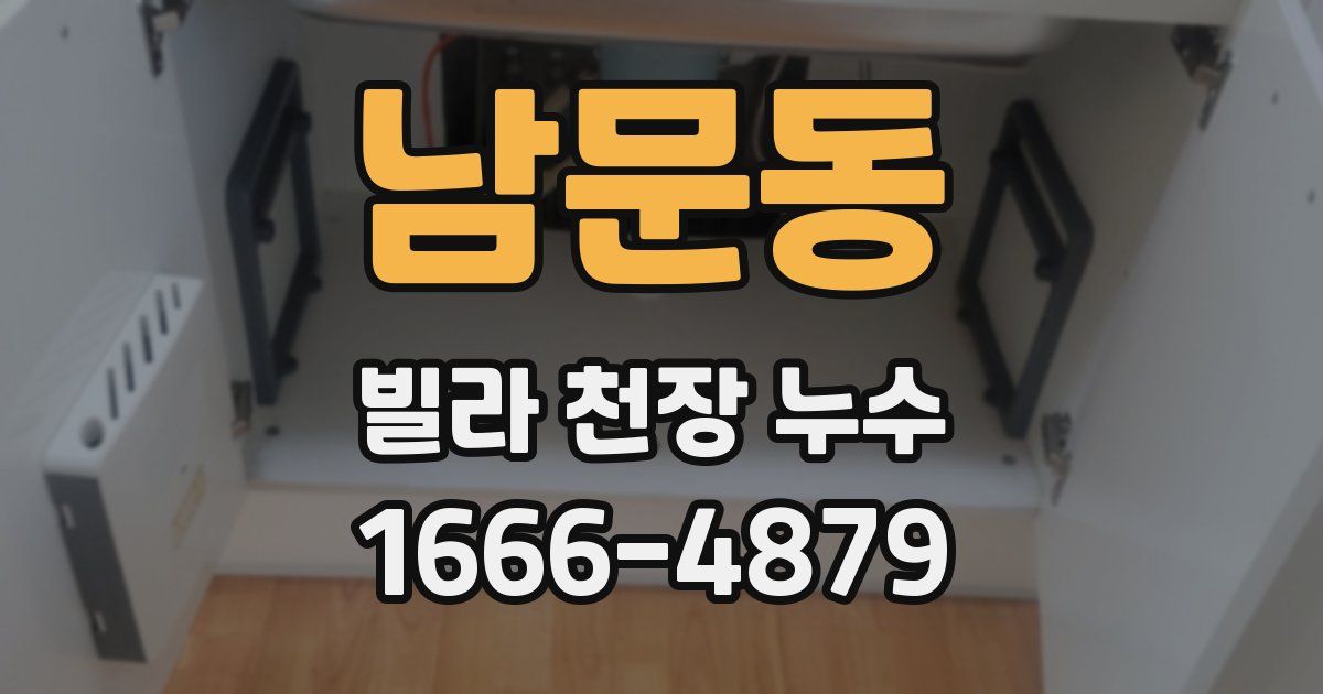 남문동 빌라 천장 누수