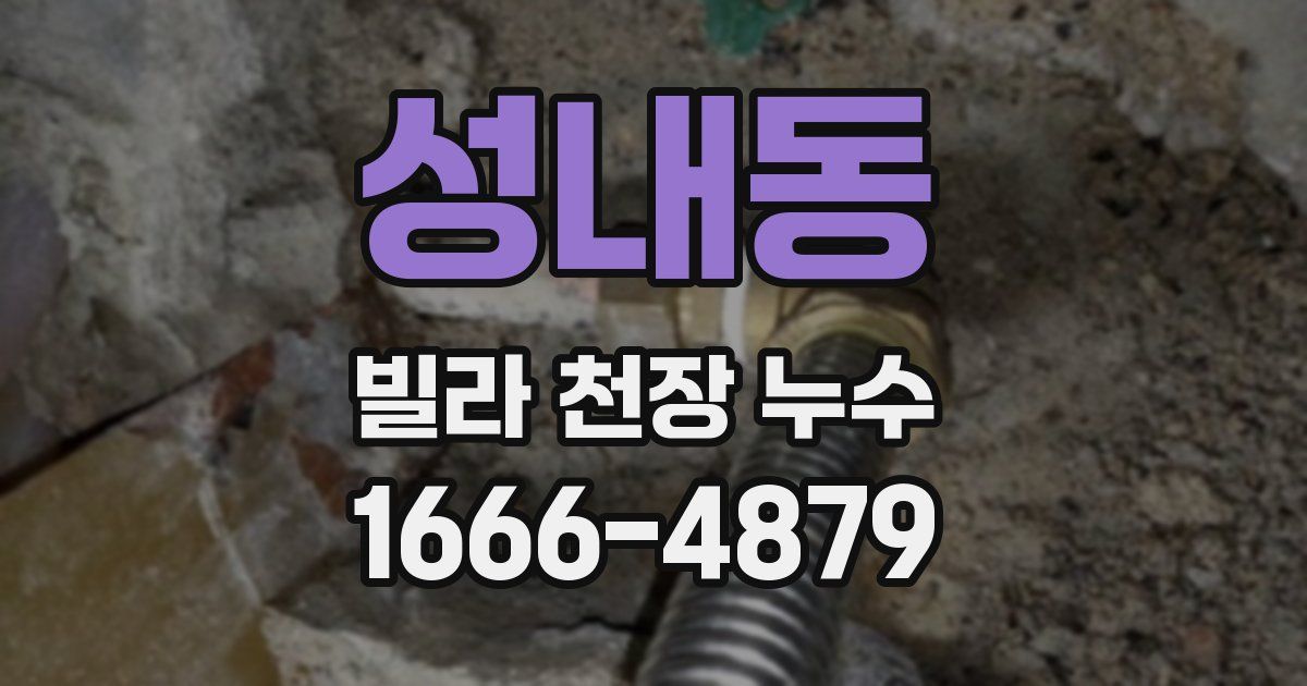 성내동 빌라 천장 누수