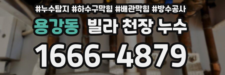 용강동 빌라 천장 누수