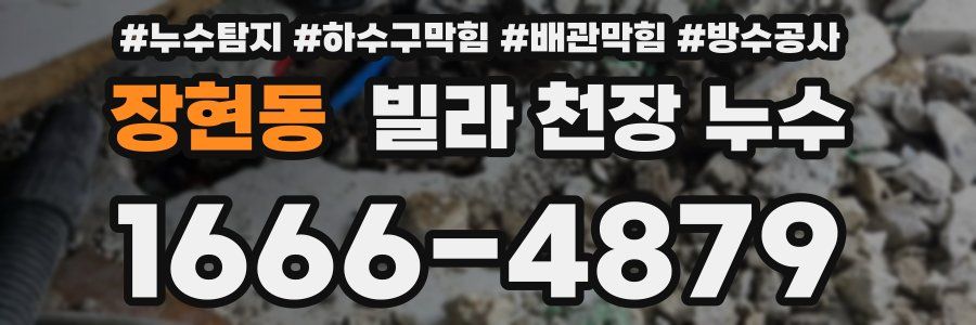장현동 빌라 천장 누수