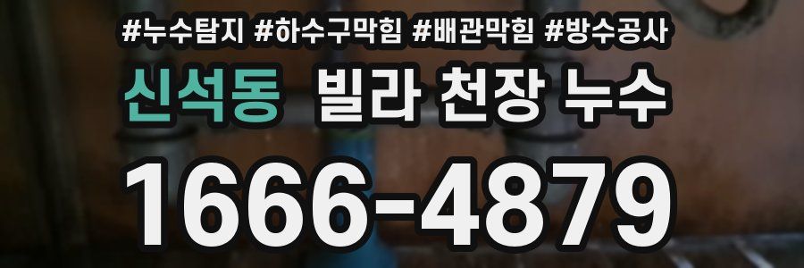 신석동 빌라 천장 누수