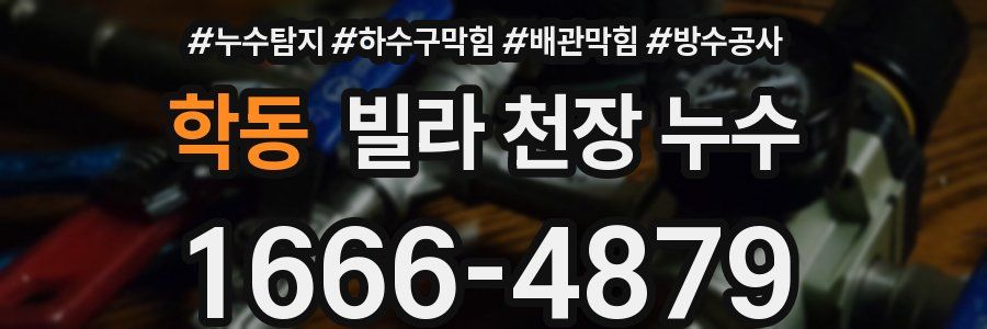학동 빌라 천장 누수