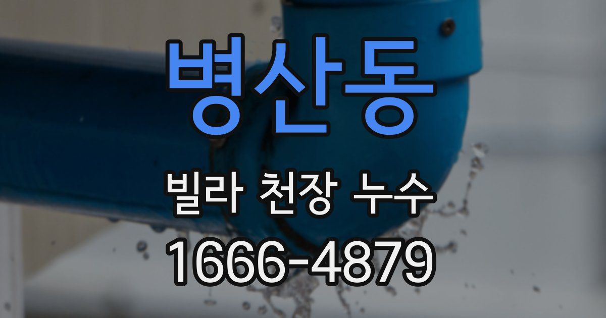 병산동 빌라 천장 누수