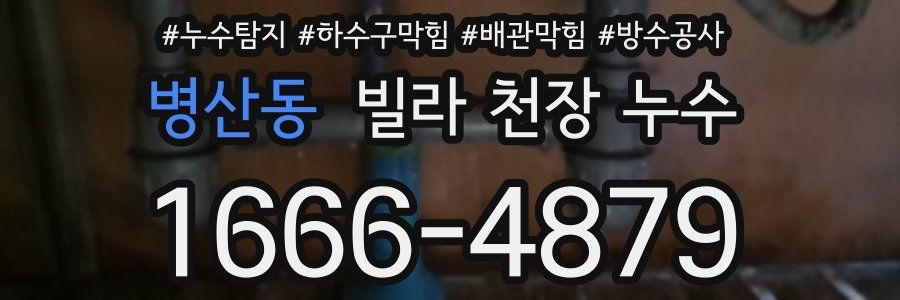 병산동 빌라 천장 누수