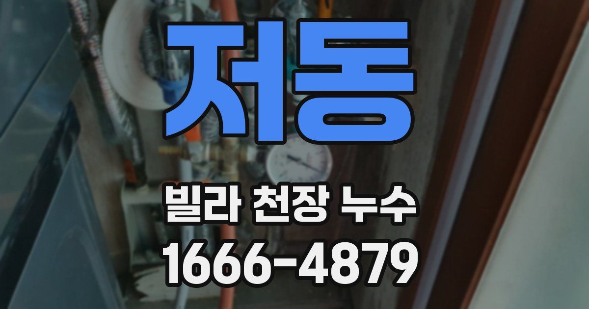 저동 빌라 천장 누수