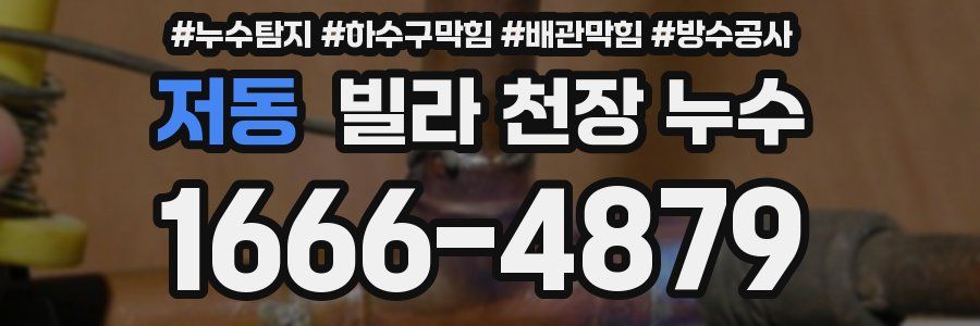 저동 빌라 천장 누수