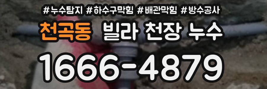 천곡동 빌라 천장 누수