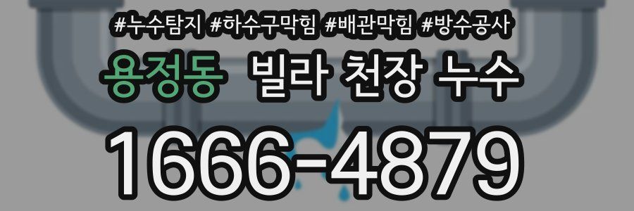 용정동 빌라 천장 누수