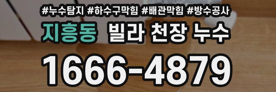 지흥동 빌라 천장 누수
