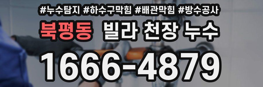 북평동 빌라 천장 누수