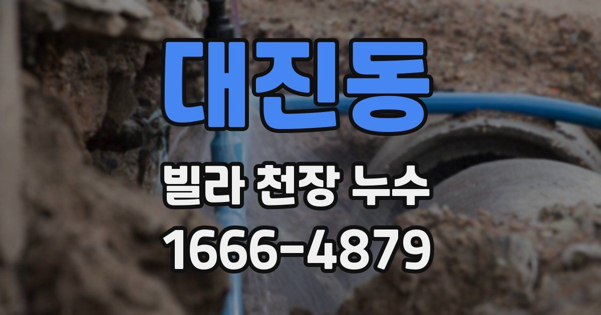 대진동 빌라 천장 누수
