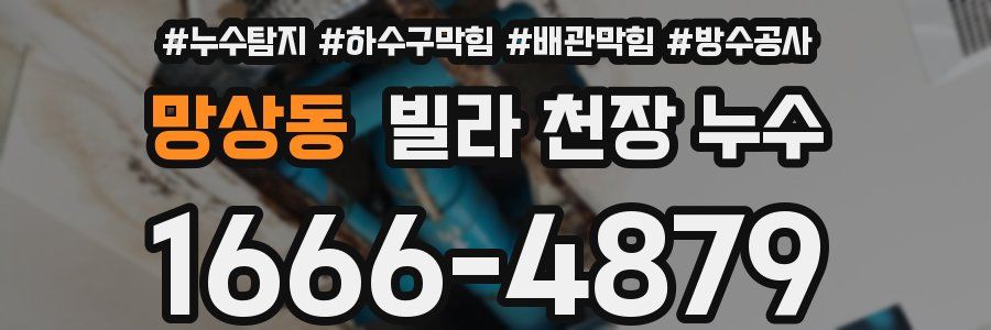 망상동 빌라 천장 누수