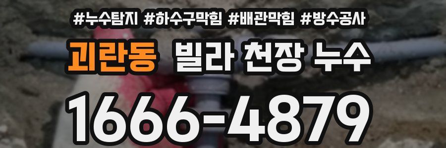 괴란동 빌라 천장 누수