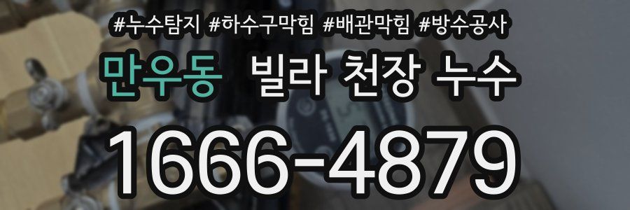 만우동 빌라 천장 누수