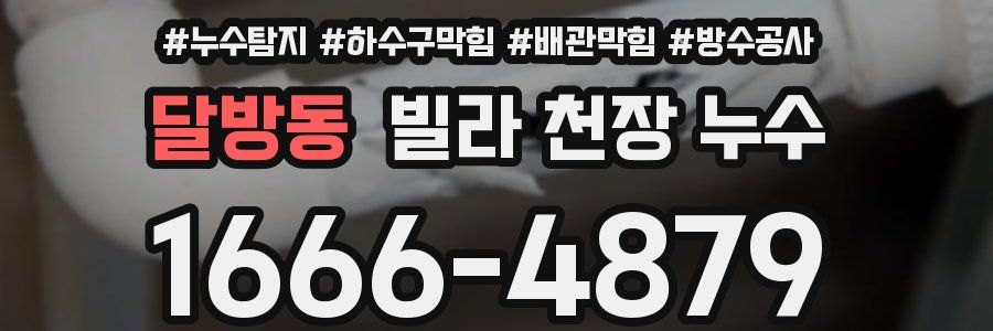 달방동 빌라 천장 누수