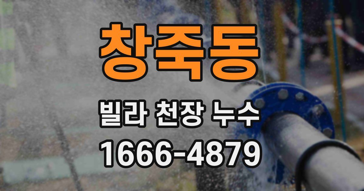 창죽동 빌라 천장 누수