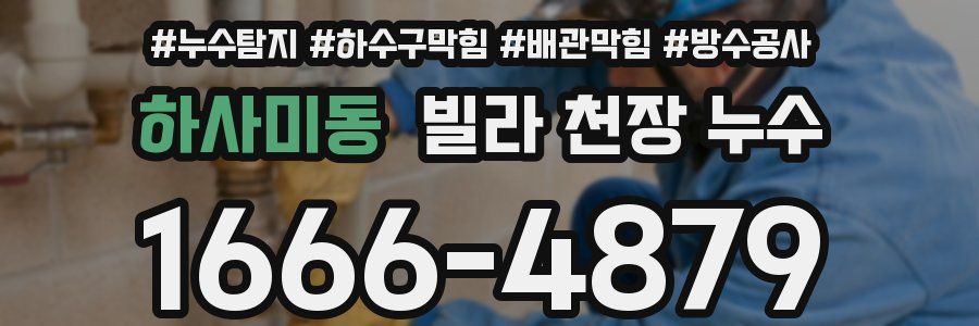 하사미동 빌라 천장 누수