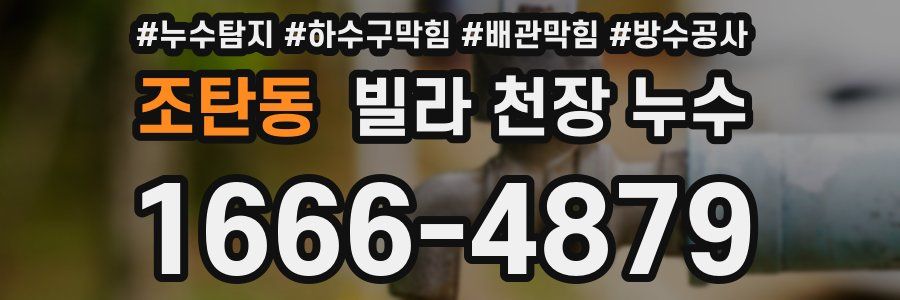 조탄동 빌라 천장 누수