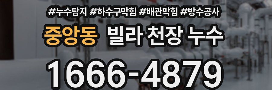 중앙동 빌라 천장 누수