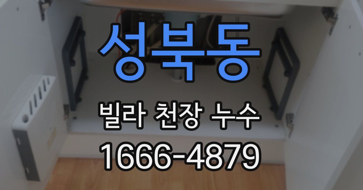 성북동 빌라 천장 누수