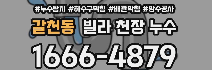 갈천동 빌라 천장 누수